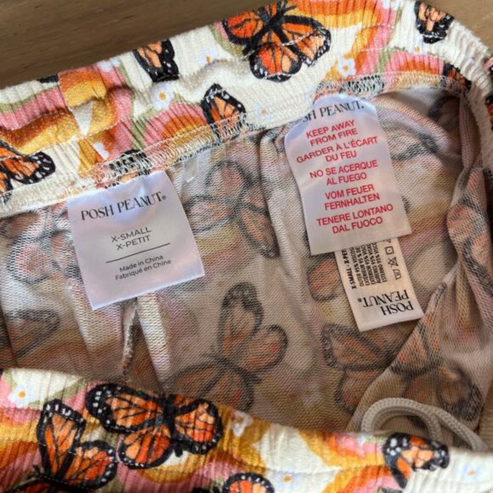 Posh Peanut - Bowie Butterflies - Women’s Bamboo Pajamas‎ - Size S - Picture 4 of 8